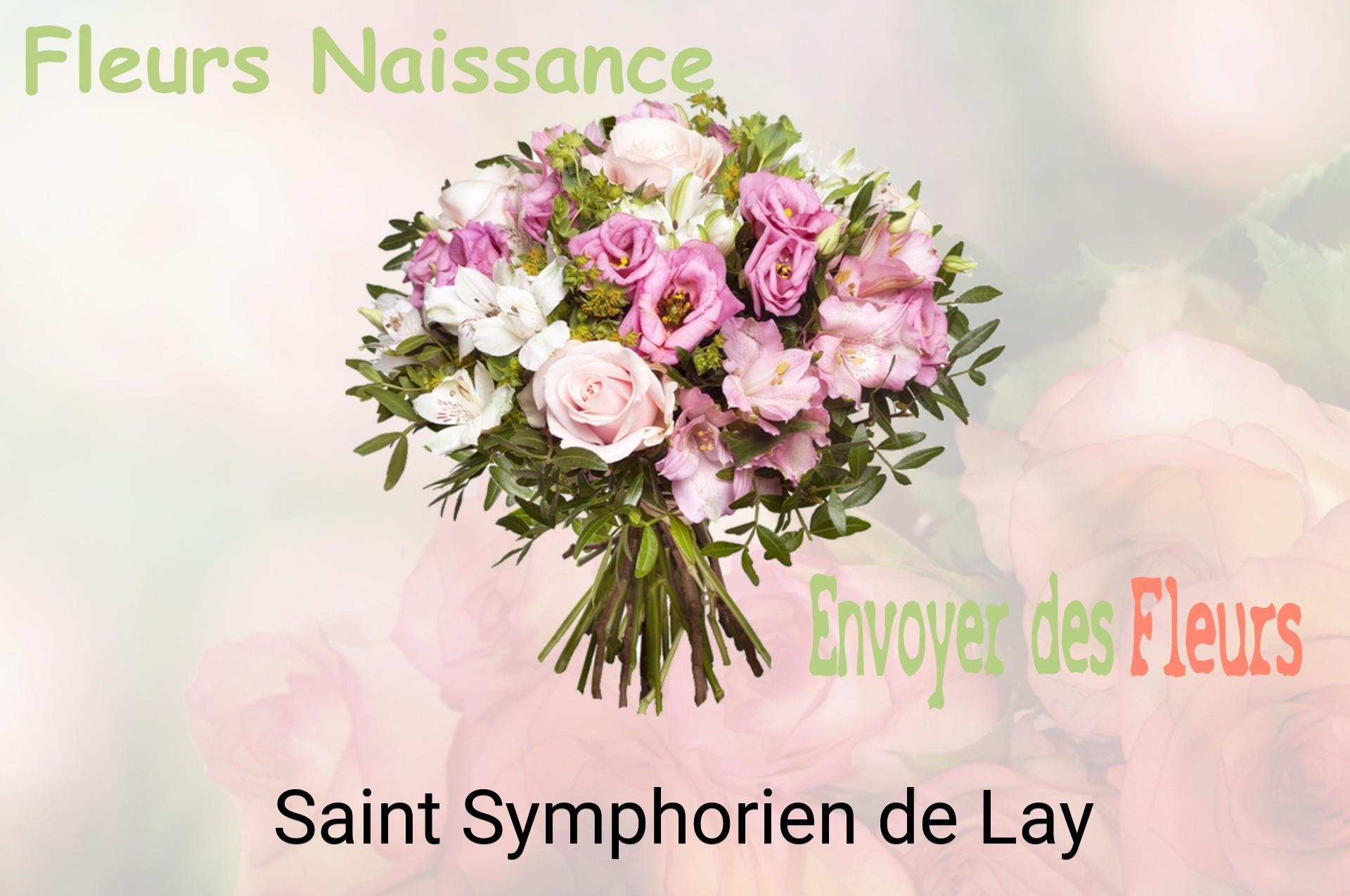 Bouquet de fleurs de naissance livré à Saint-Symphorien-de-Lay